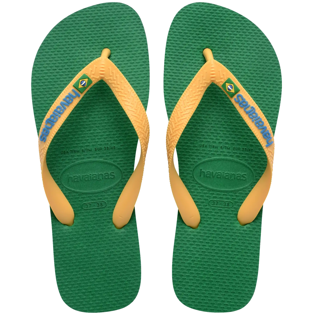 Men's Brazil Logo Flip Flops