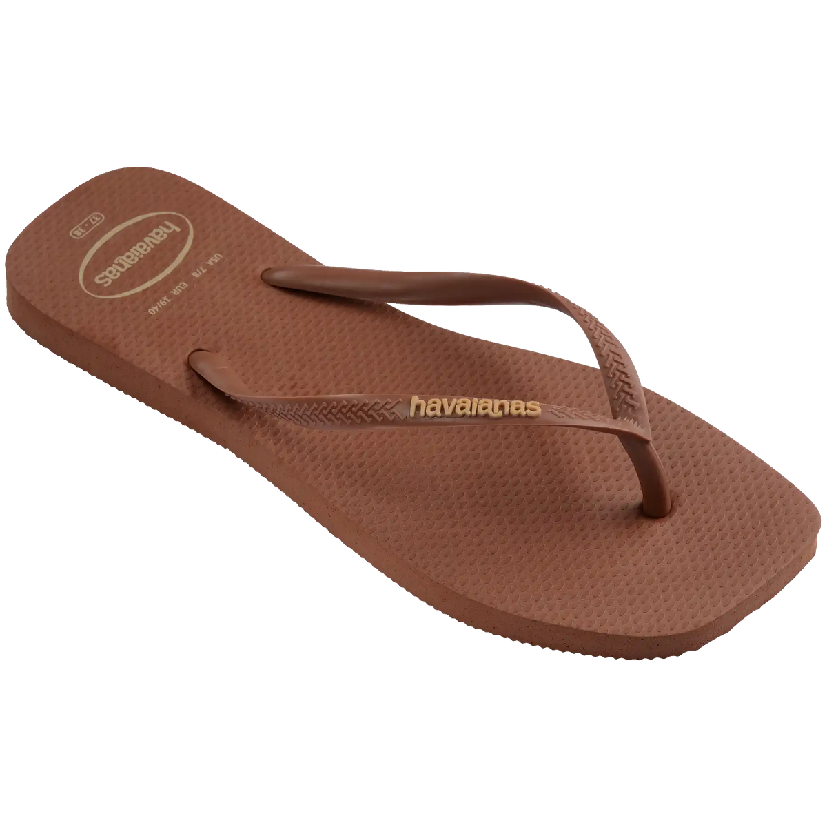 Women's Slim Square Logo Pop Up Flip Flops